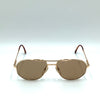Occhiale da sole Henry Jullien Tobago laminato oro 56/17 VINTAGE