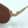 Occhiale da sole Henry Jullien Marvela laminato oro 53/17 VINTAGE