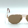 Occhiale da sole Henry Jullien Tobago laminato oro 56/17 VINTAGE