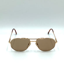  Occhiale da sole Henry Jullien  Tobago  laminato oro  56/17  VINTAGE
