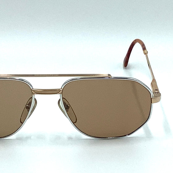 Occhiale da sole Henry Jullien  Laredo  laminato oro  56/17  VINTAGE