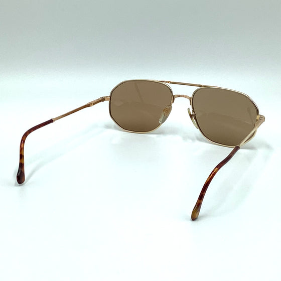 Occhiale da sole Henry Jullien  Tobago  laminato oro  56/17  VINTAGE
