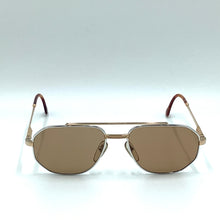  Occhiale da sole Henry Jullien  Laredo  laminato oro  56/17  VINTAGE