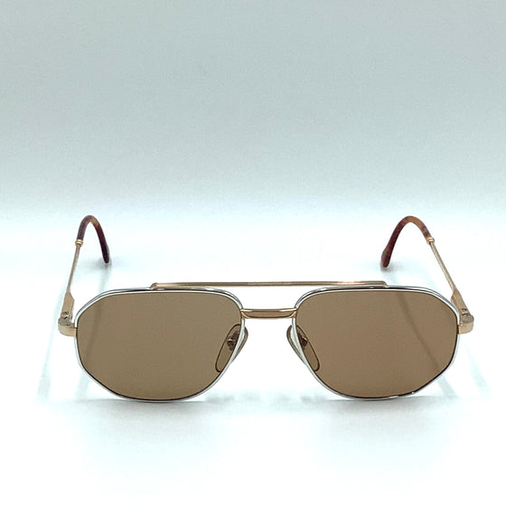 Occhiale da sole Henry Jullien  Laredo  laminato oro  56/17  VINTAGE